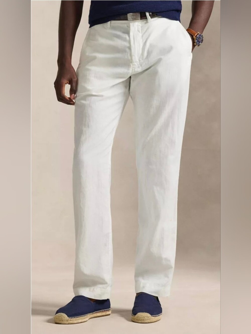 Ralph Lauren Bedford Classic Fit Linen-Cotton Pants 38×32